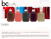 Tablet Screenshot of bottlecoatings.com